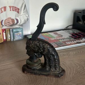 Antique 1900s Connecticut Politican Notary Seal Stamp Lions Head